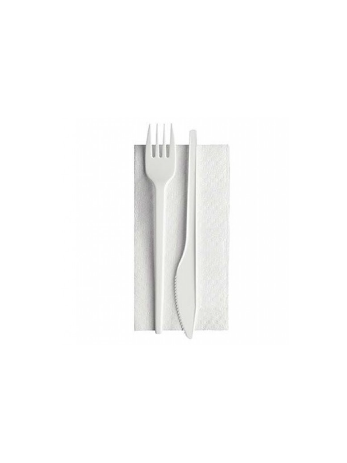 Bis posate flexy con tovagliolo 30x30 2v pz100