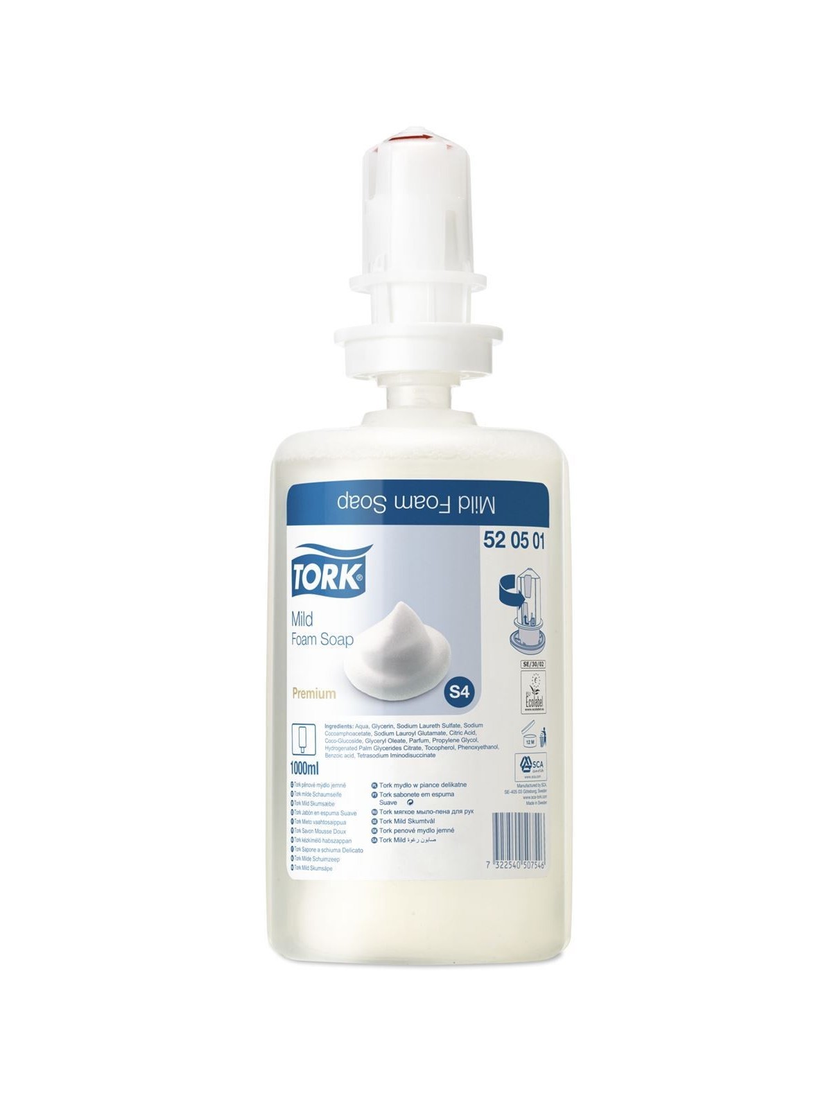Sapone foam soap Tork S4 lt.1 x 6fl