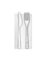 Bis Posate Premium trasparente + tovagliolo 1v pz500