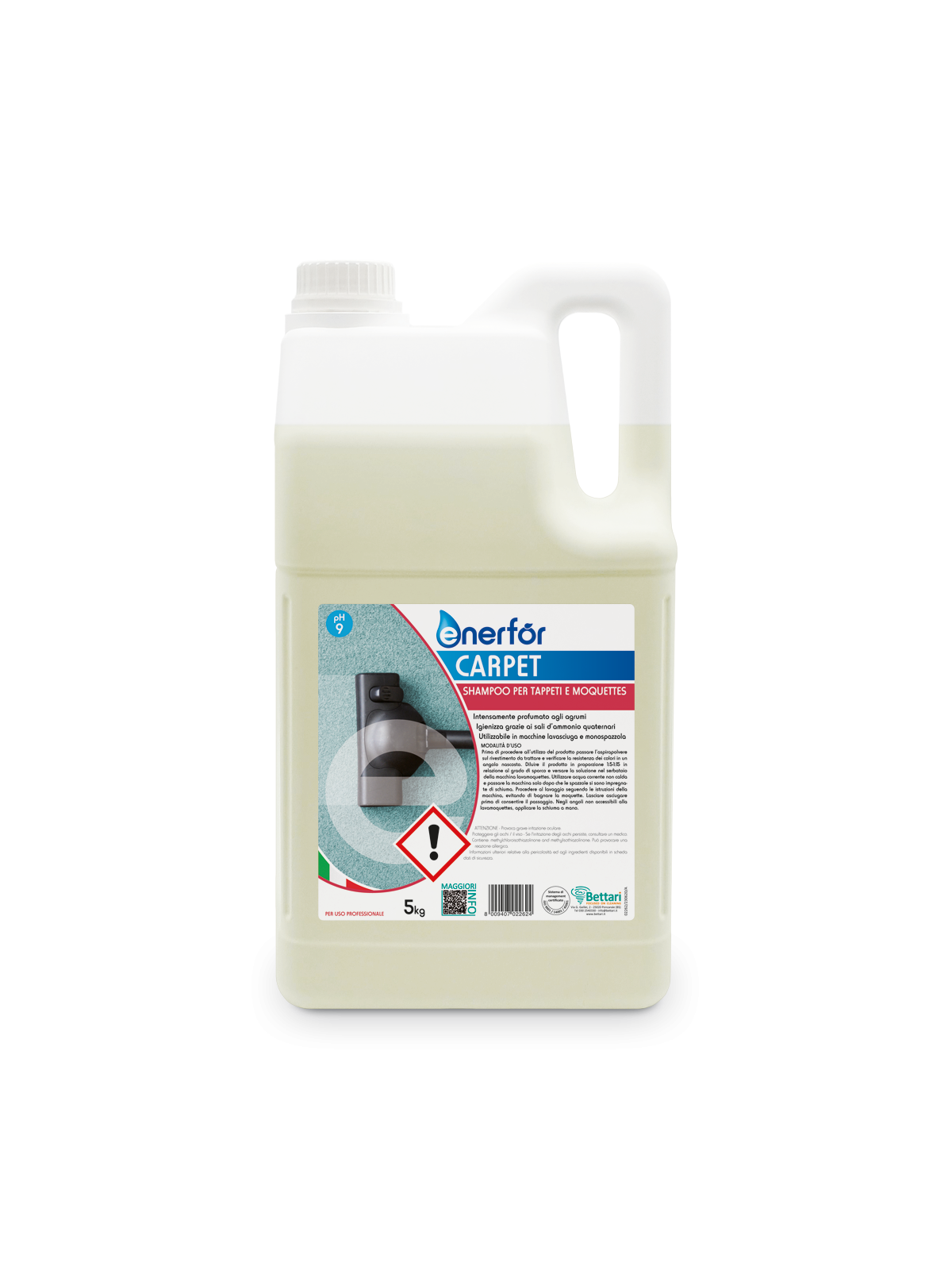 Enerfor Carpet 5kg x 3fu (shampoo tappeti e moquettes)