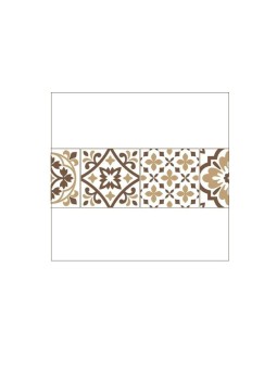 Tovagliolo airlaid easy 40x40 azulejos marrone pz50 x18cf