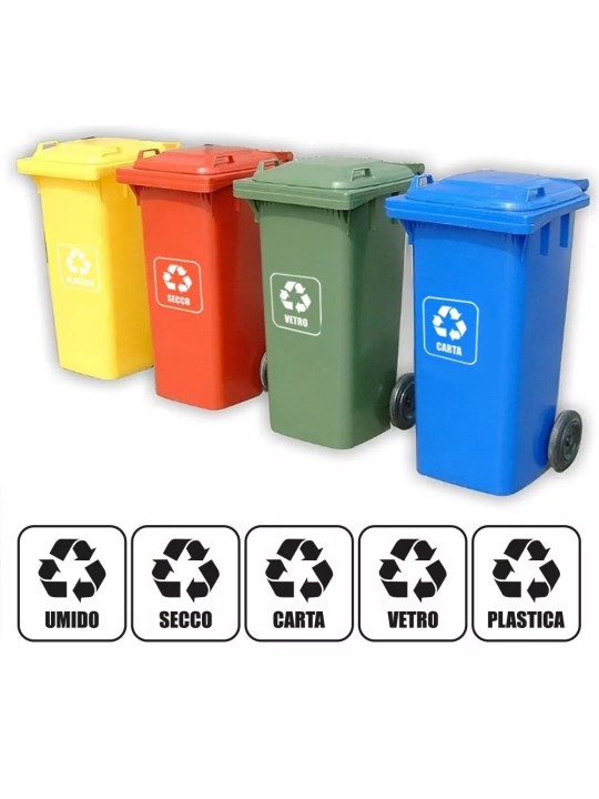 Adesivo vinile bianco simbolo plastica