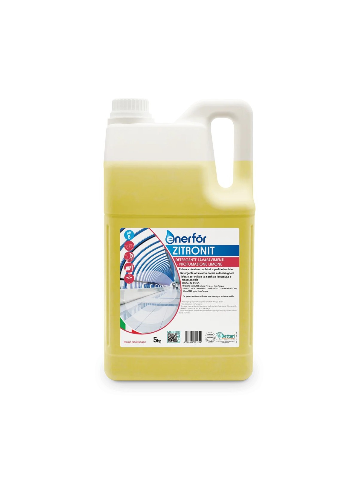 Lavapavimenti enerfor Zitronit kg5 x3fu (prof. limone)