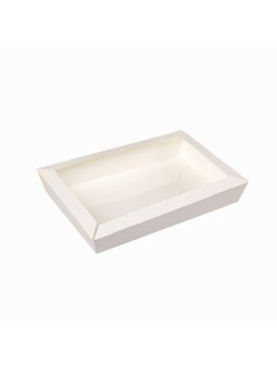 Vaschetta bianca rettangolare 22x17x5h (per forno) pz50 x3cf