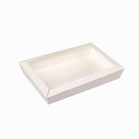 Vaschetta bianca rettangolare 22x17x5h (per forno) pz50 x3cf