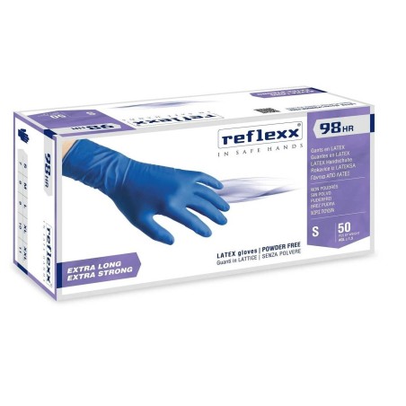 Guanti lattice blu HR 98 reflexx tg.S pz50 x10cf