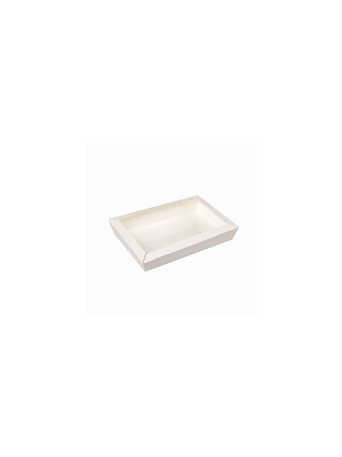 Vaschetta bianca rettangolare 17x12x5h (per forno) pz50 x6cf