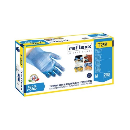 Guanti tpe T22 blu tg.L pz200 x10cf