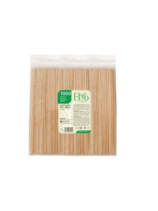 Spiedo bamboo 15cm pz1000 x10cf