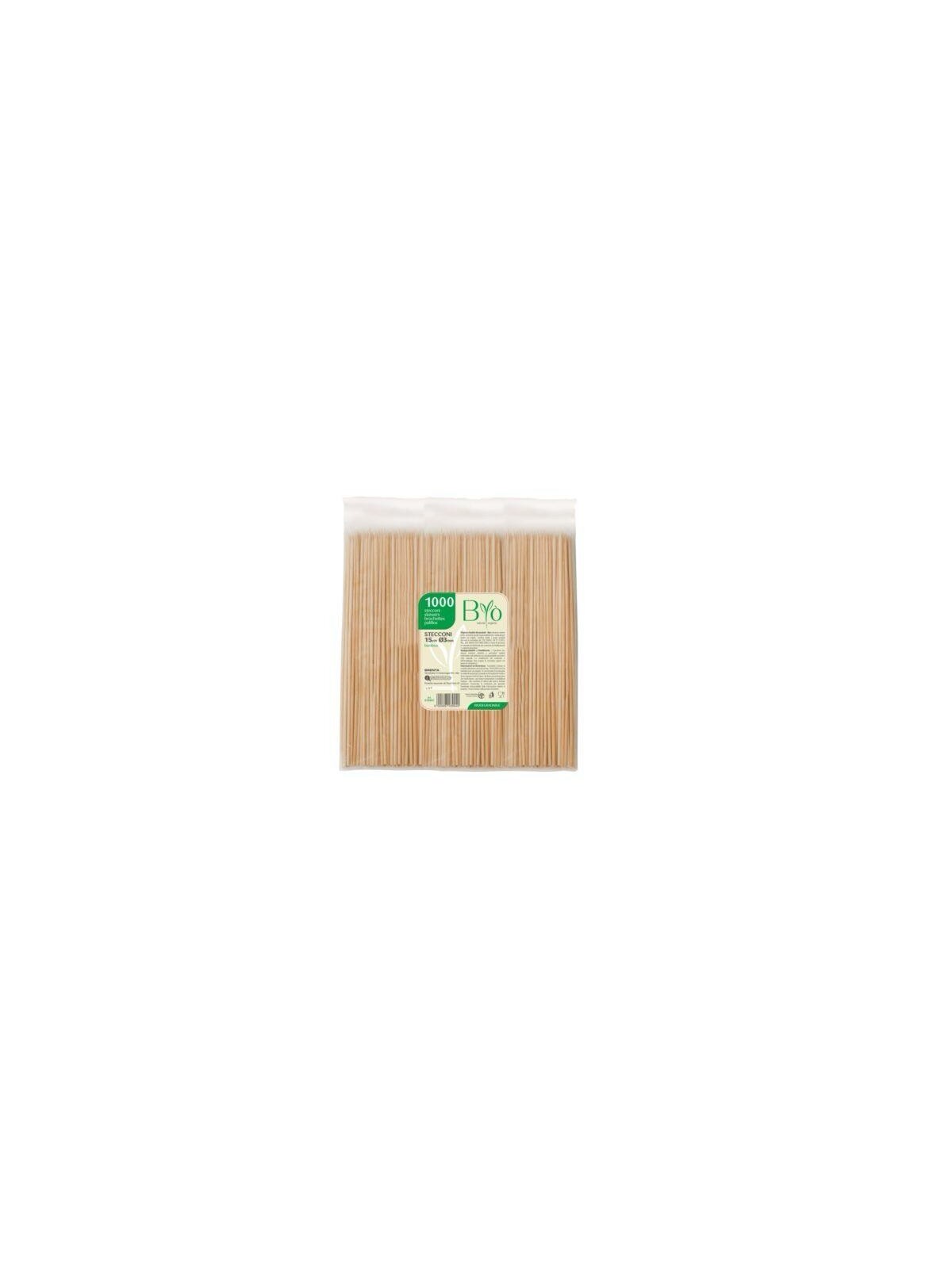 Spiedo bamboo 15cm pz1000 x10cf