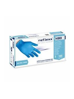 Guanti nitrile blu N80 reflexx tg.XL pz100 x 10cf