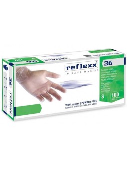Guanti vinile reflexx tg.L pz100 x 10cf