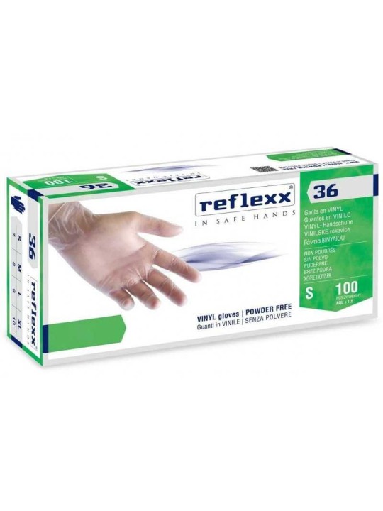 Guanti vinile reflexx tg.L pz100 x 10cf
