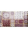 Tovaglia 100x100 accoppiata maiolica bordeaux pz250
