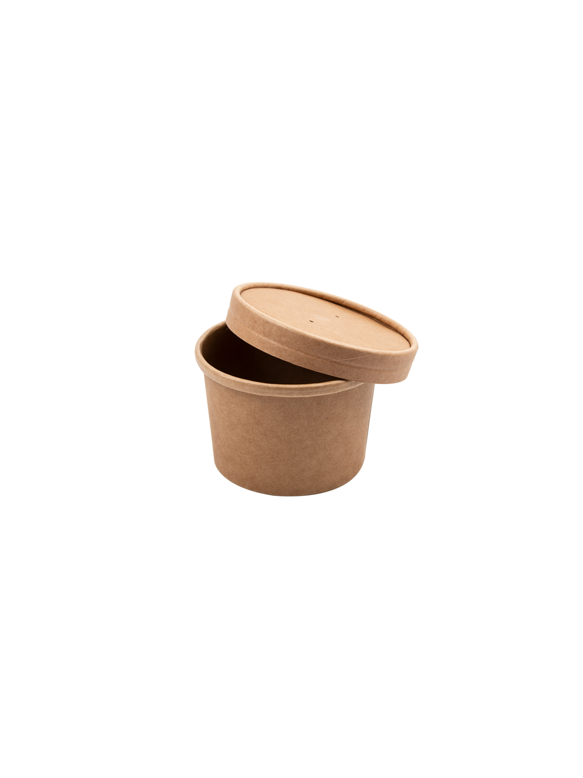 Contenitore con coperchio kraft 350ml pz25