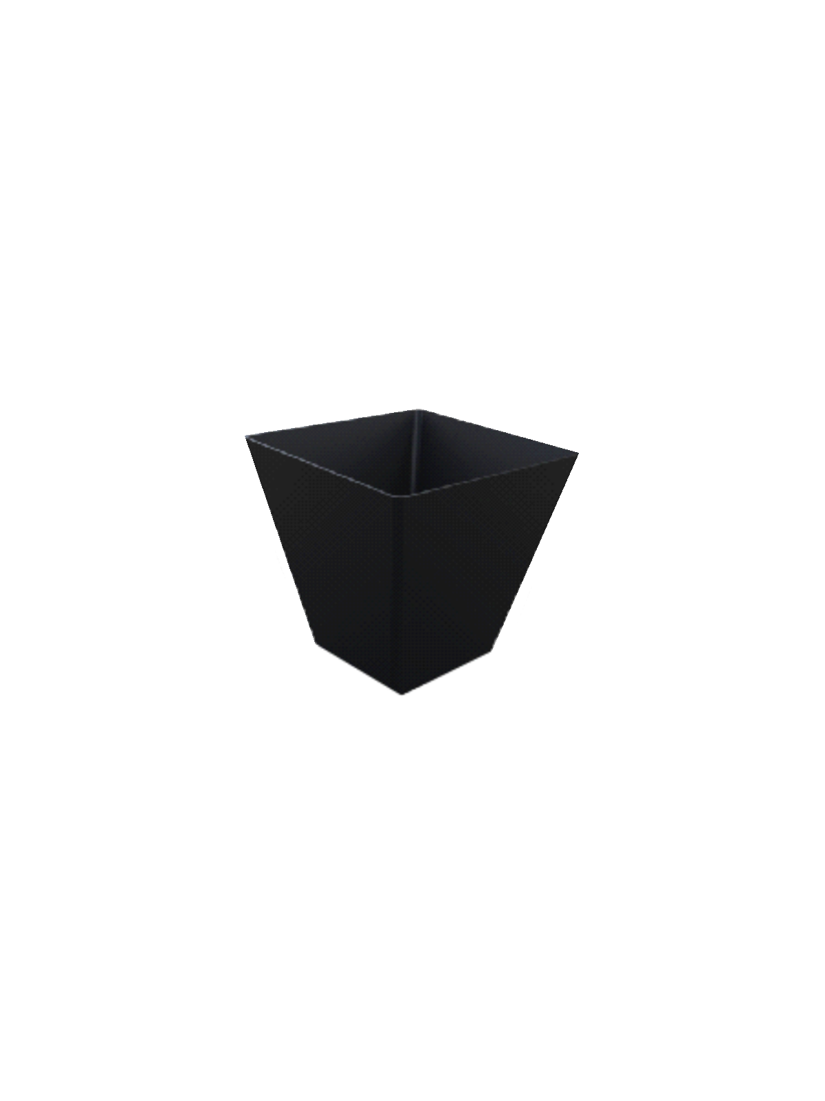 Bicchiere quadro 95cc nero pz25 x30cf