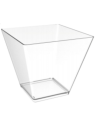 Bicchiere quadro 95cc trasparente pz25 x30cf