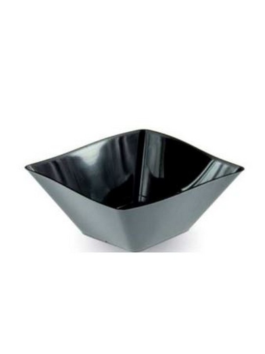 Bicchiere quadro onda 80cc nero pz25 x18cf