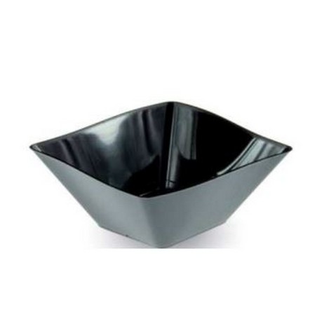 Bicchiere quadro onda 80cc nero pz25 x18cf