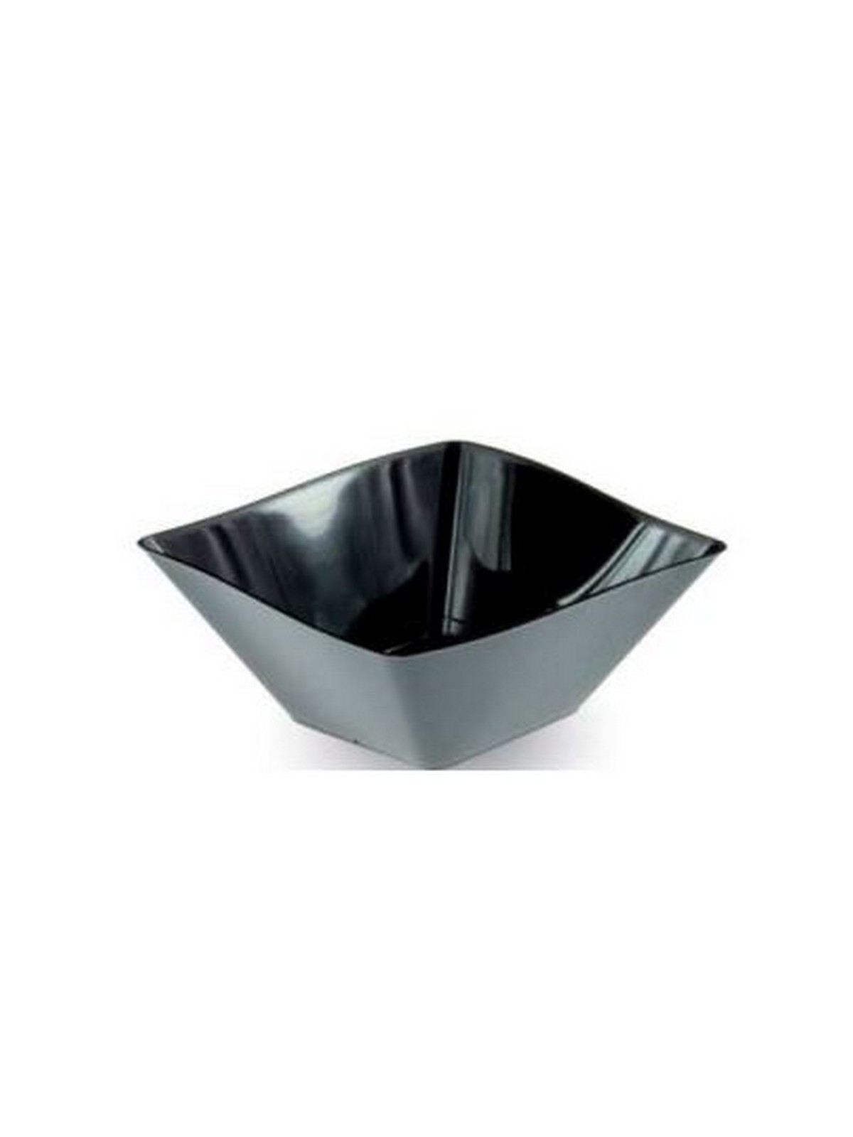 Bicchiere quadro onda 80cc nero pz25 x18cf