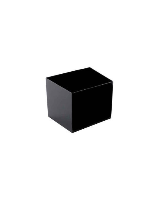Bicchierino cube 60cc nero pz12 x25cf