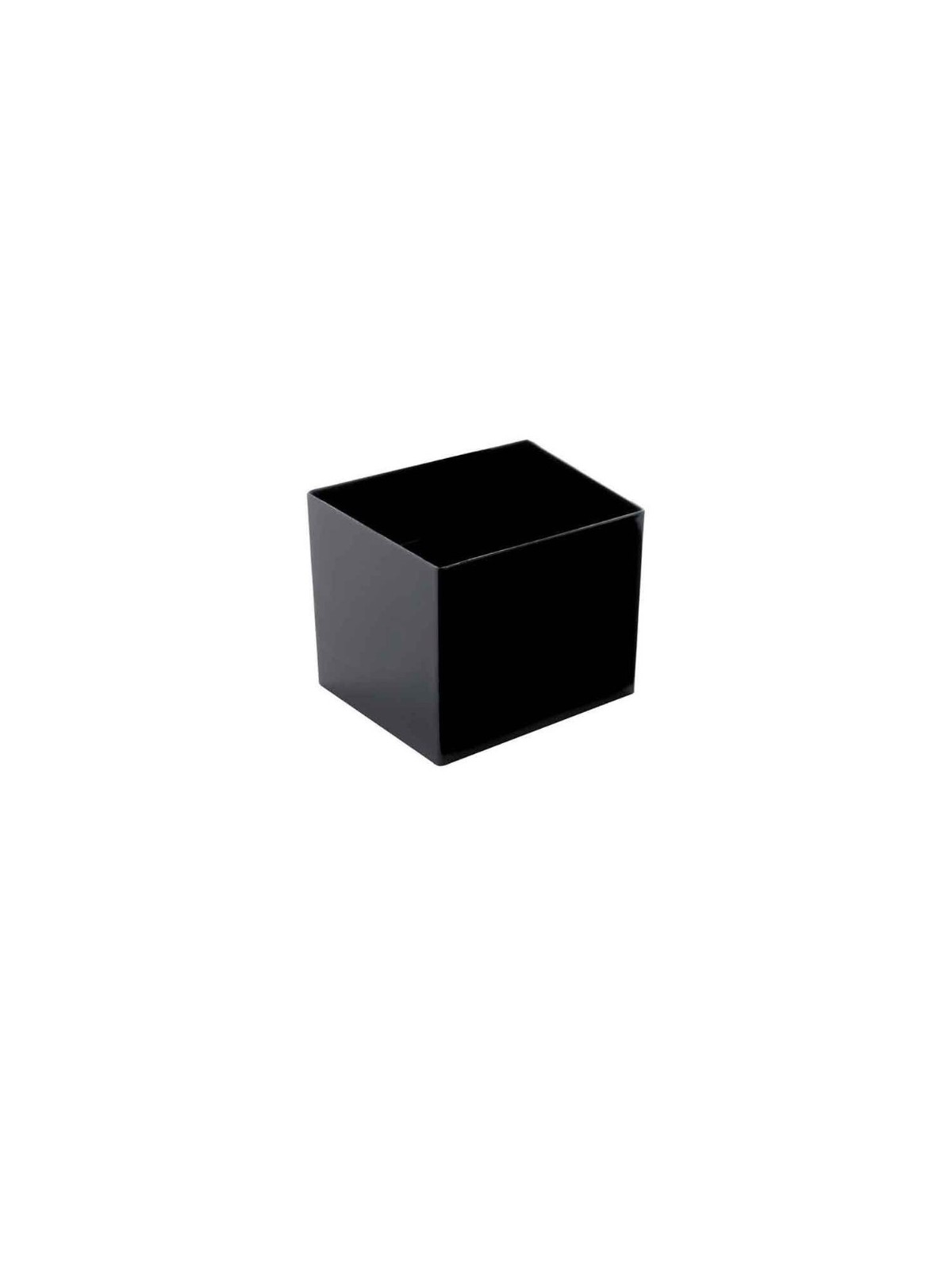 Bicchierino cube 60cc nero pz12 x25cf