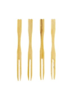 Forchettina bamboo due punte pz100 x100cf