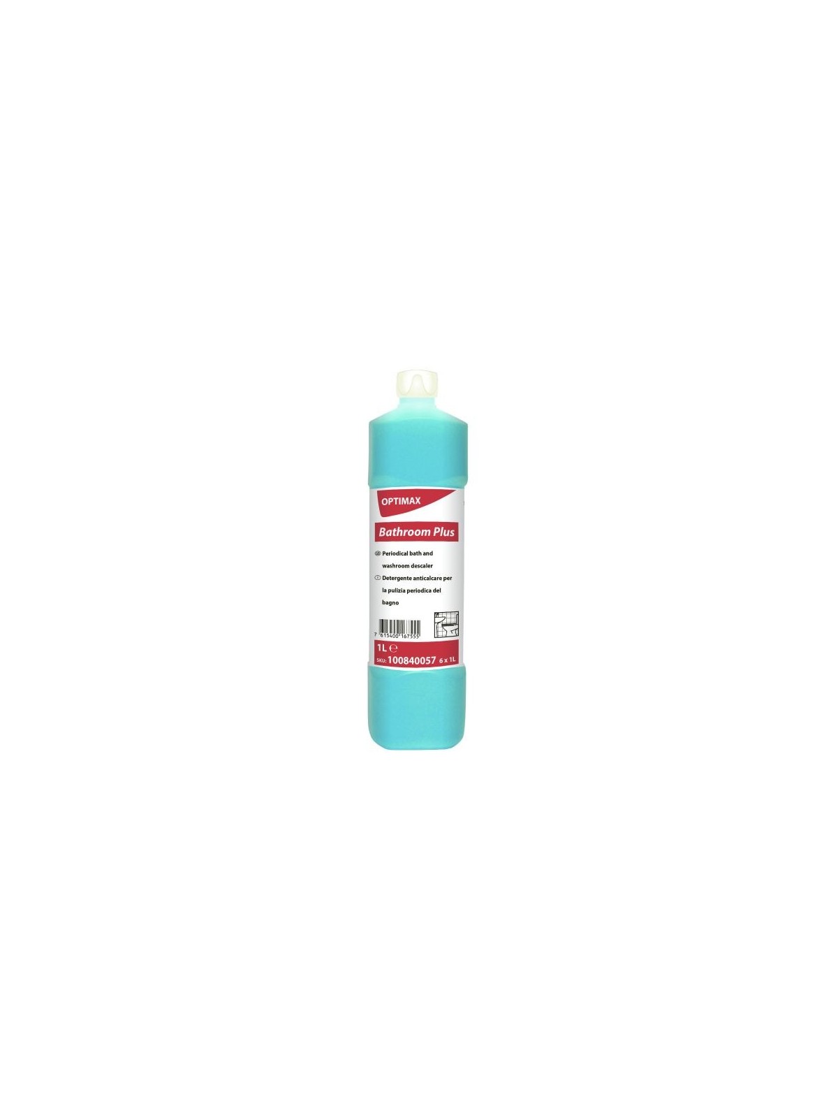 Optimax bathroom plus 1lt x6fl