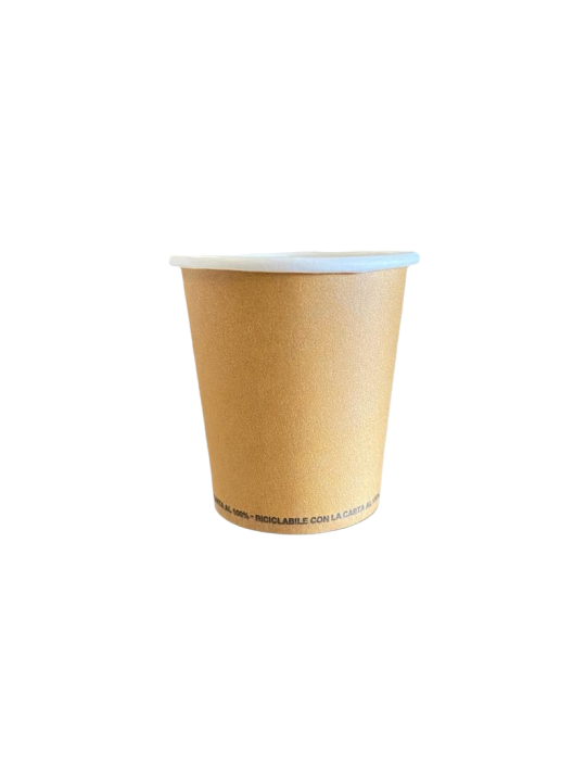Bicchiere cartone avana 75cc pz50 x 32cf